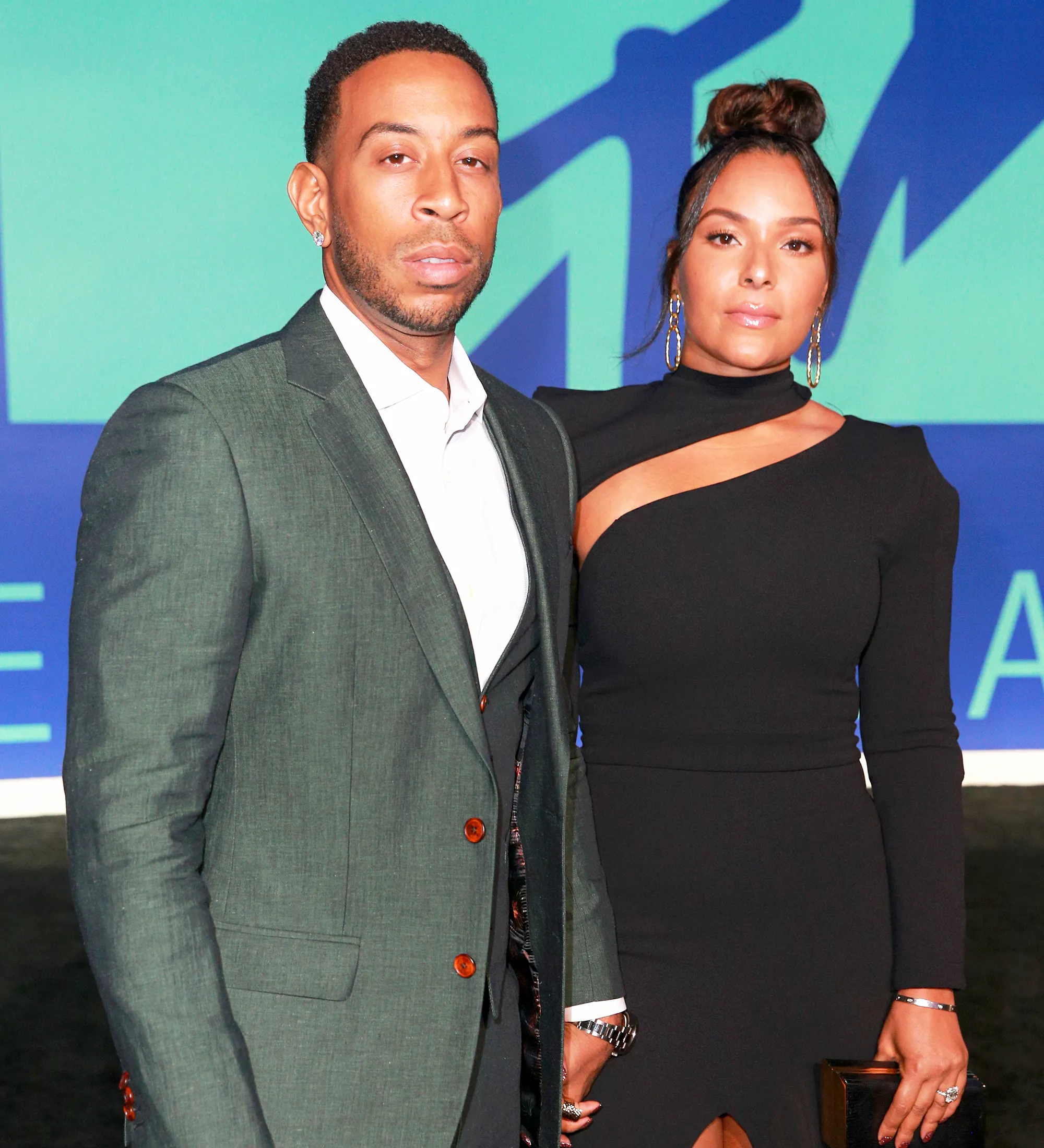 Ludacris and Eudoxie Mbouguiengue attend the 2017 MTV Video Music Awards at The Forum in Inglewood, California.