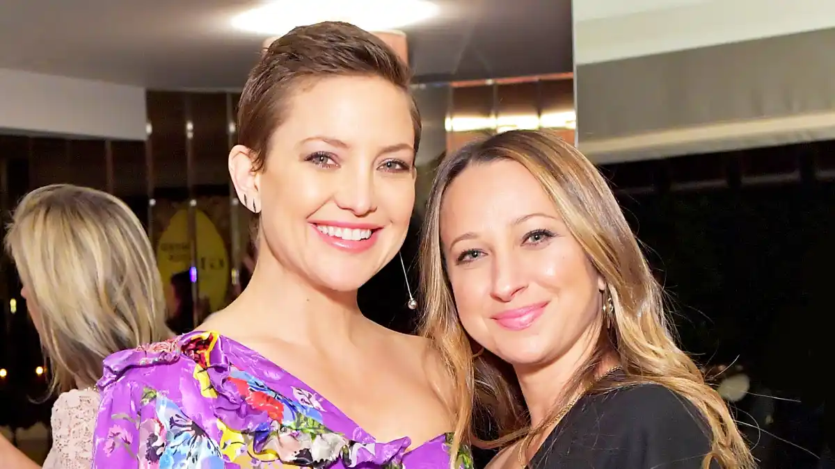 Kate Hudson and Jennifer Meyer attend Gilt.com, Jennifer Meyer & Jenna Dewan Tatum 2017 Launch Exclusive Jewelry Collection Benefitting Baby2Baby at Sunset Tower Hotel in West Hollywood, California.