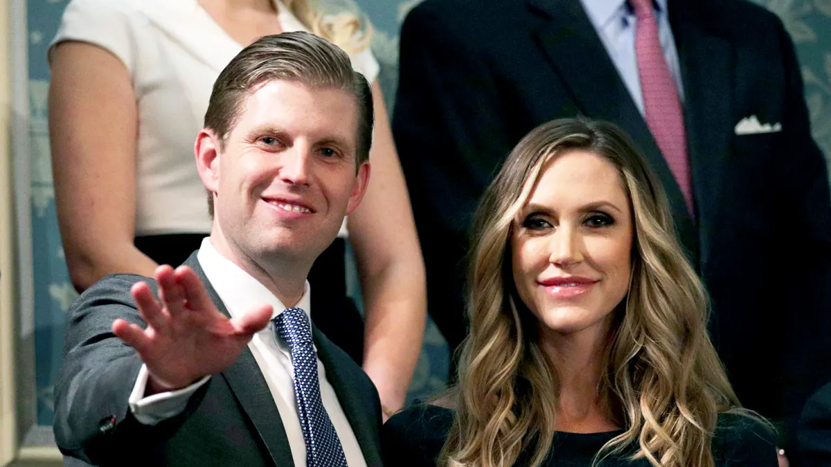 Eric Trump and Lara Trump attend the State of the Union address in the chamber of the U.S. House of Representatives January 30, 2018 in Washington, DC.