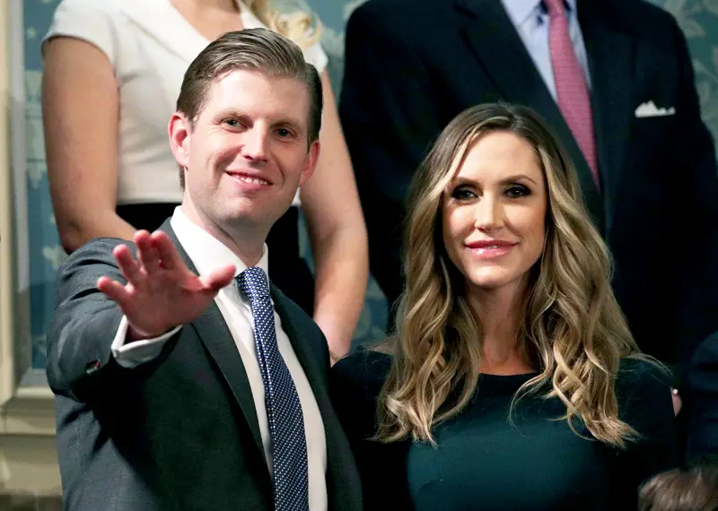 Eric Trump and Lara Trump attend the State of the Union address in the chamber of the U.S. House of Representatives January 30, 2018 in Washington, DC.