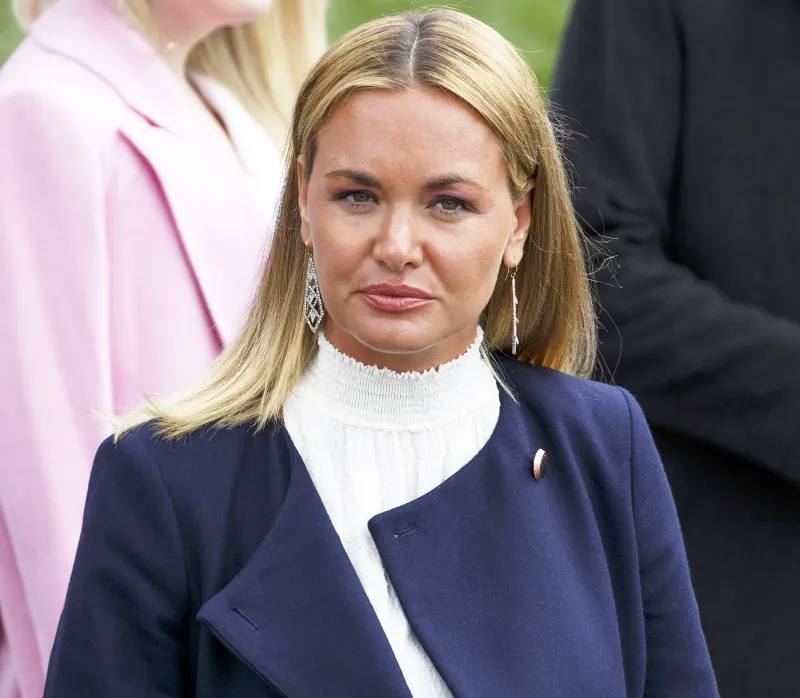 Vanessa Trump, wife of Donald Trump Jr., attends the Easter Egg Roll on the South Lawn of the White House in Washington, Washington, D.C. on April 2, 2018.