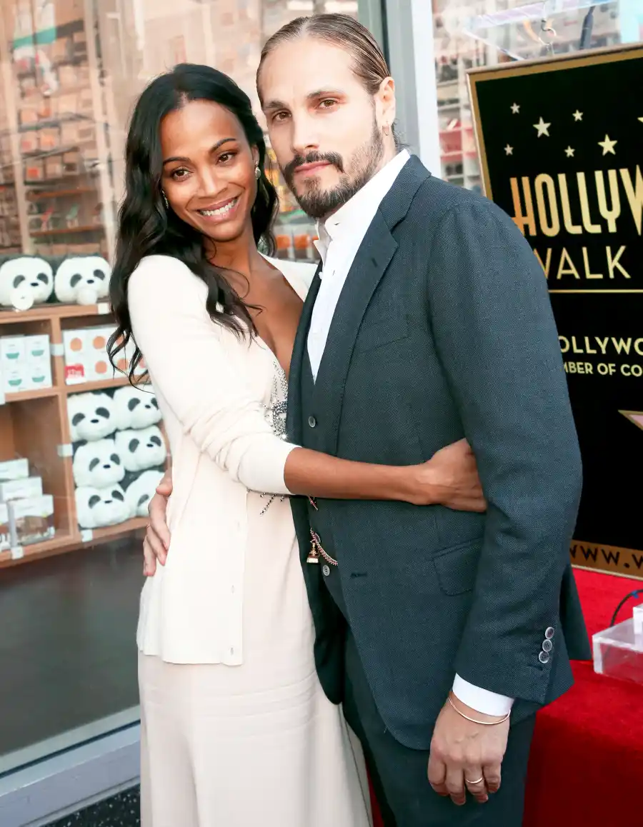 Zoe Saldana and Marco Perego