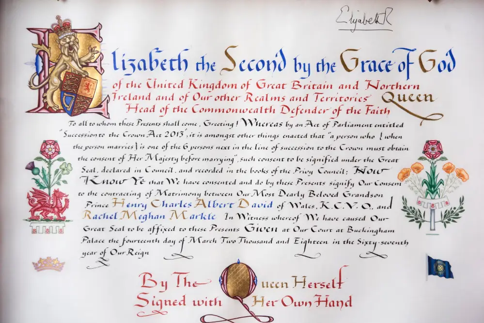 The Queen's Instrument of Consent