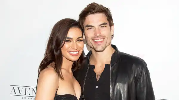 Ashley Iaconetti and Jared Haibon arrive for NYLON Hosts Annual Young Hollywood Party at Avenue on May 22, 2018 in Los Angeles, California.