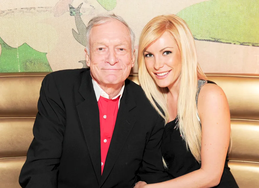Hugh Hefner and Crystal Harris