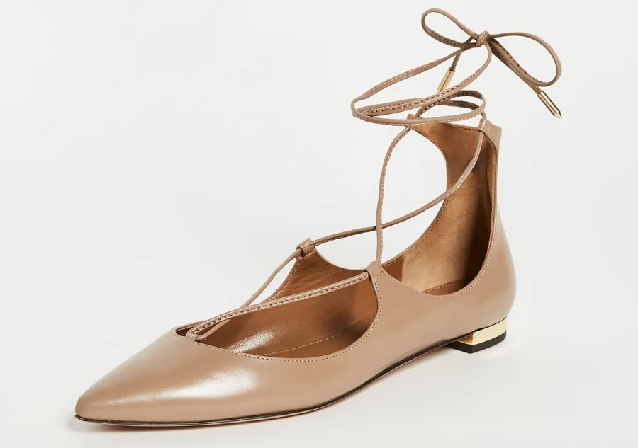 Aquazurra lace up flats