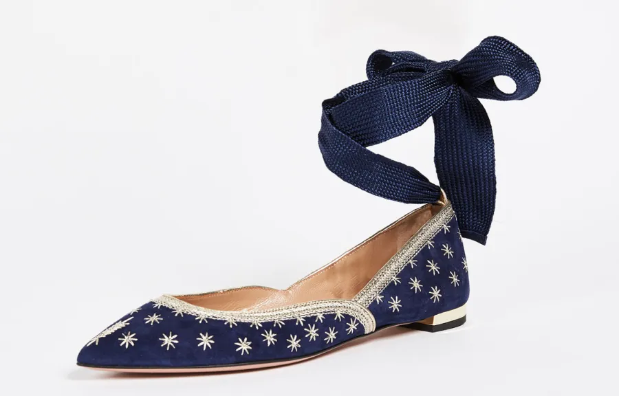 Aquazurra Embellished Flats