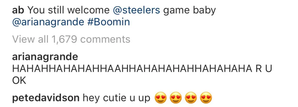 ariana-pete-instagram-comment
