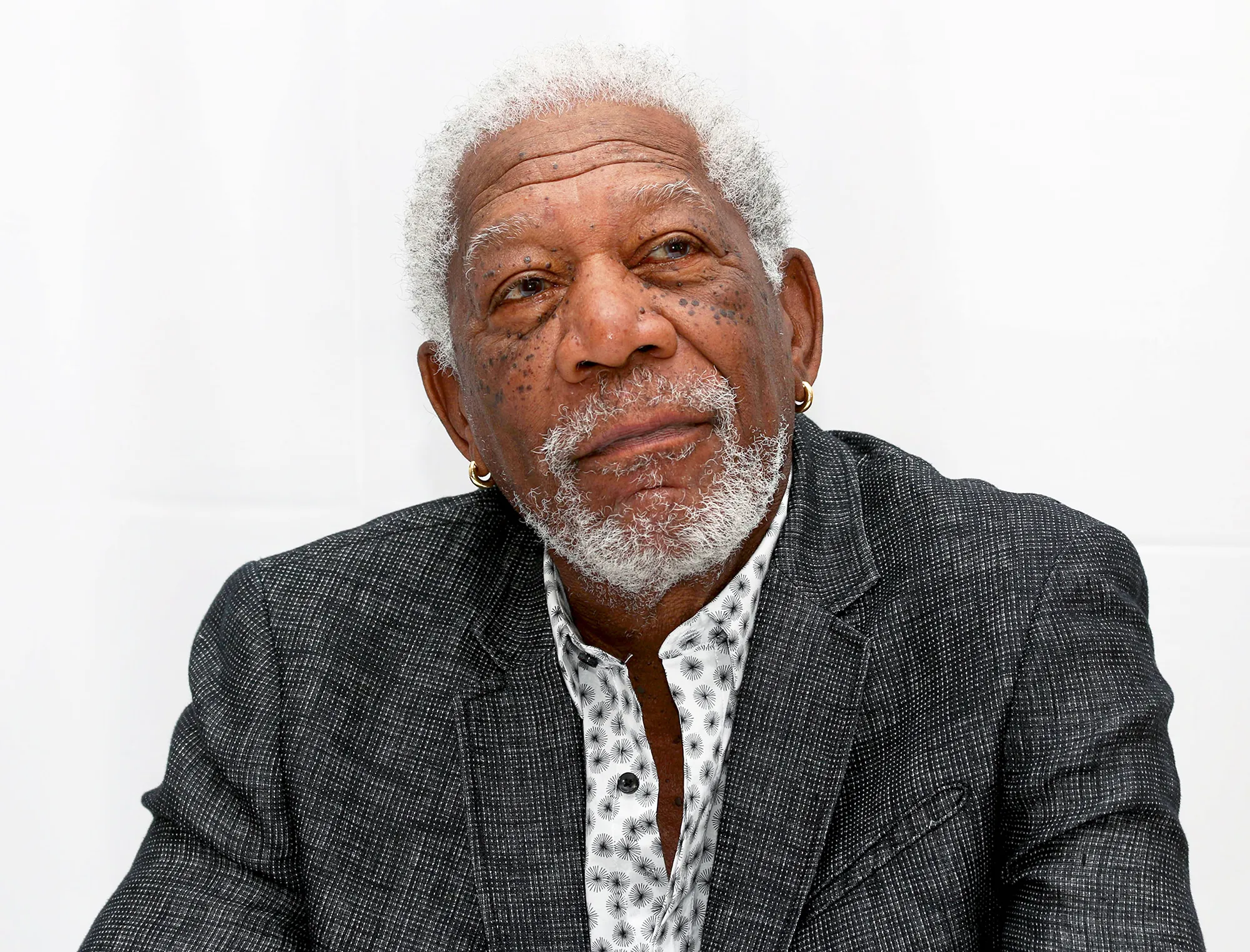 Morgan Freeman attends the 'Going in Style' 2017 Press Conference at the Whitby Hotel in New York City.