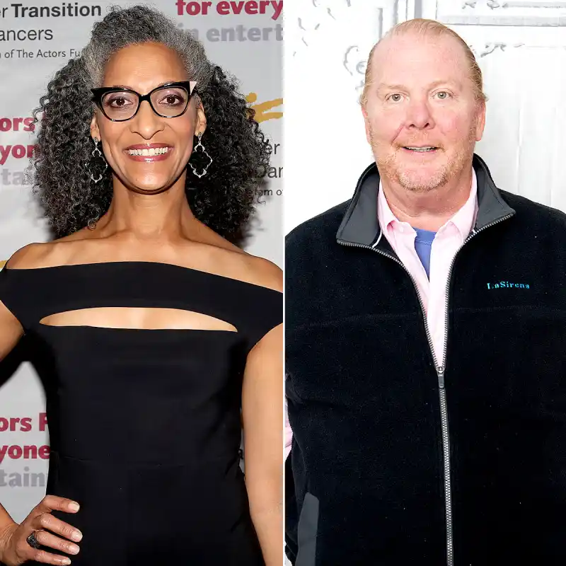 Carla Hall and Mario Batali