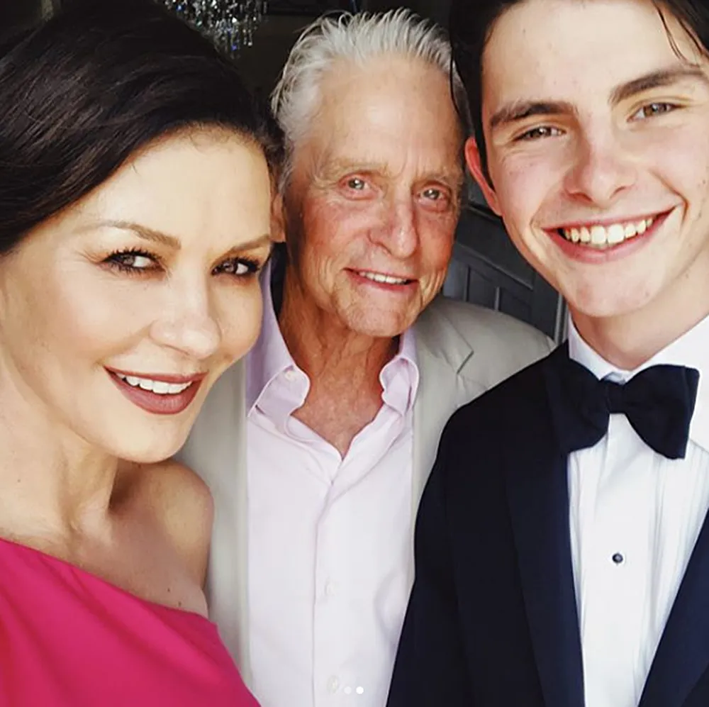 Catherine Zeta-Jones Michael Douglas Dylan Douglas graduation