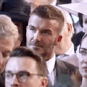 David Beckham Laughing Sermon Royal Wedding