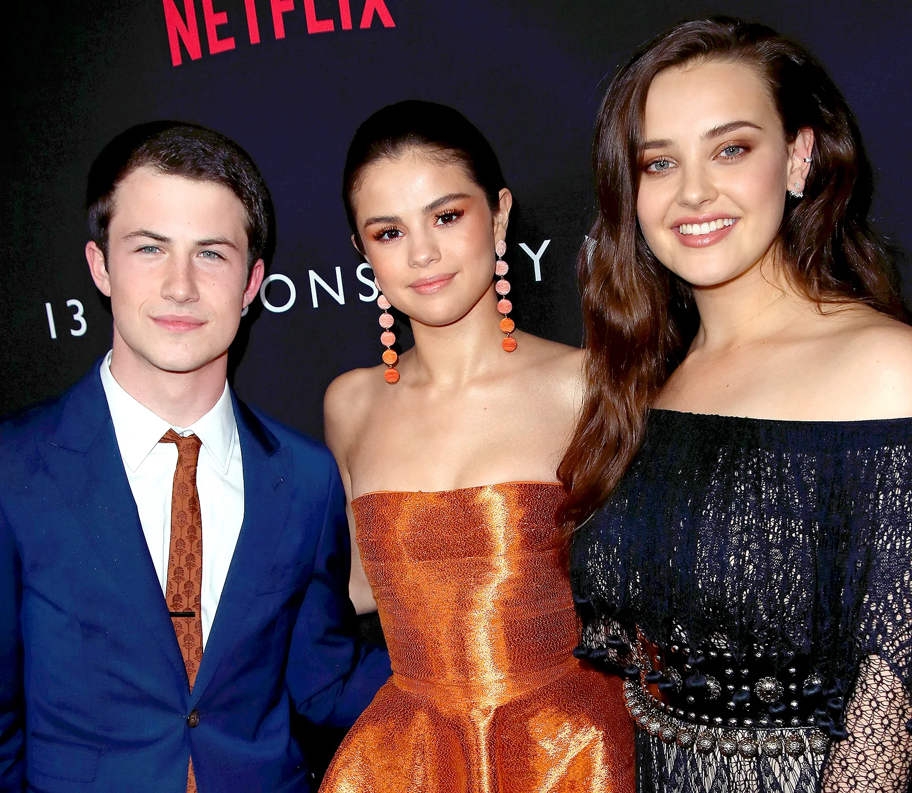 Dylan-Minnette,-Selena-Gomez-and-Katherine-Langford