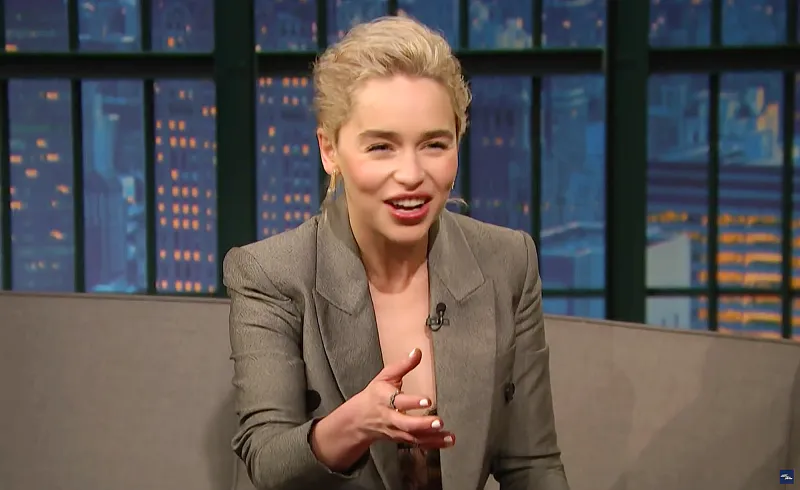 Emilia Clarke Late Night with Seth Meyers Prince William