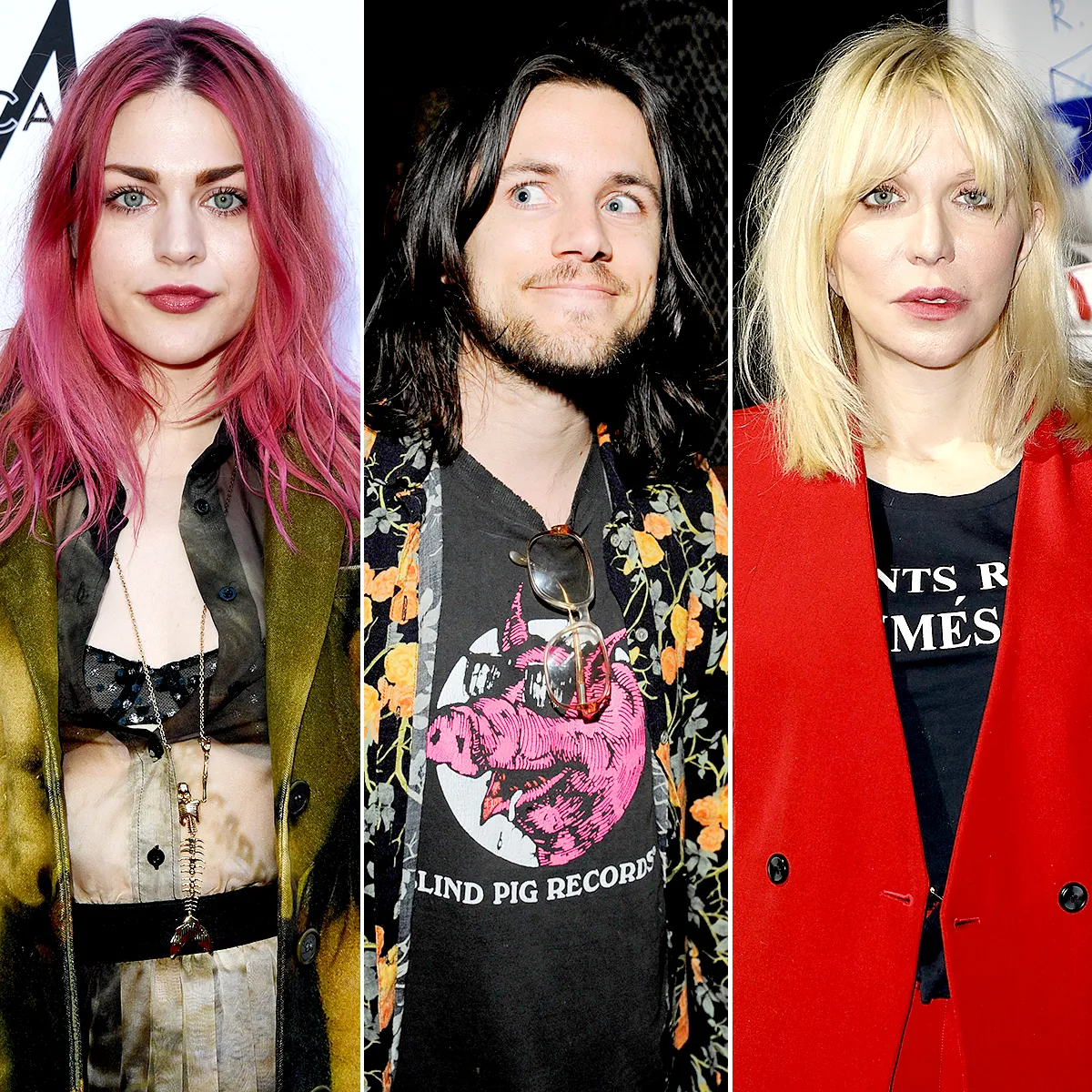 Frances Bean Cobain, Isaiah Silva, and Courtney Love