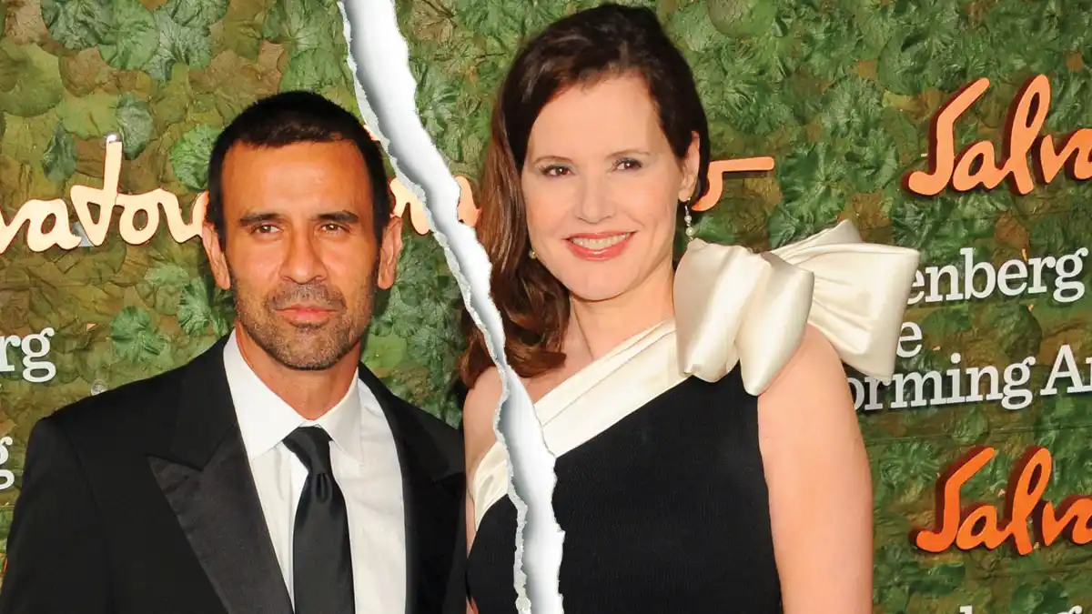 Geena Davis and husband Reza Jarrah