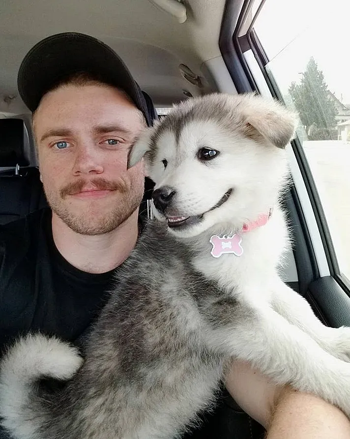 Gus Kenworthy and Beemo
