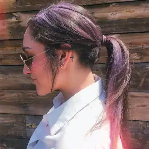 Jordyn Wieber purple hair