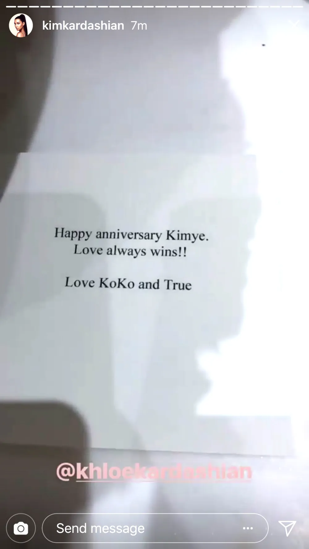 Kim kardashian anniversary khloe