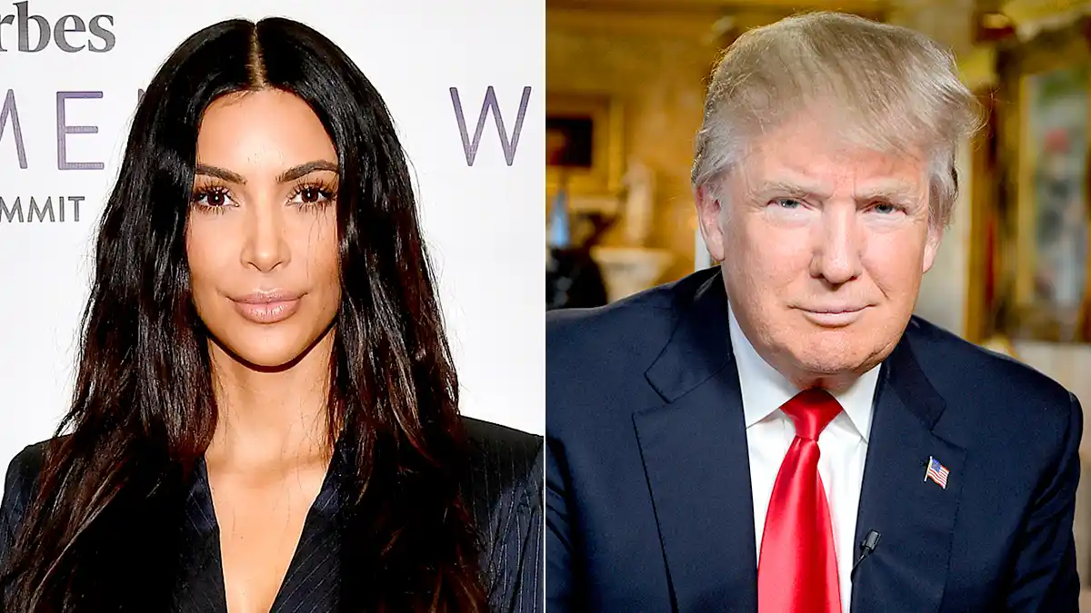 Kim Kardashian and Donald Trump