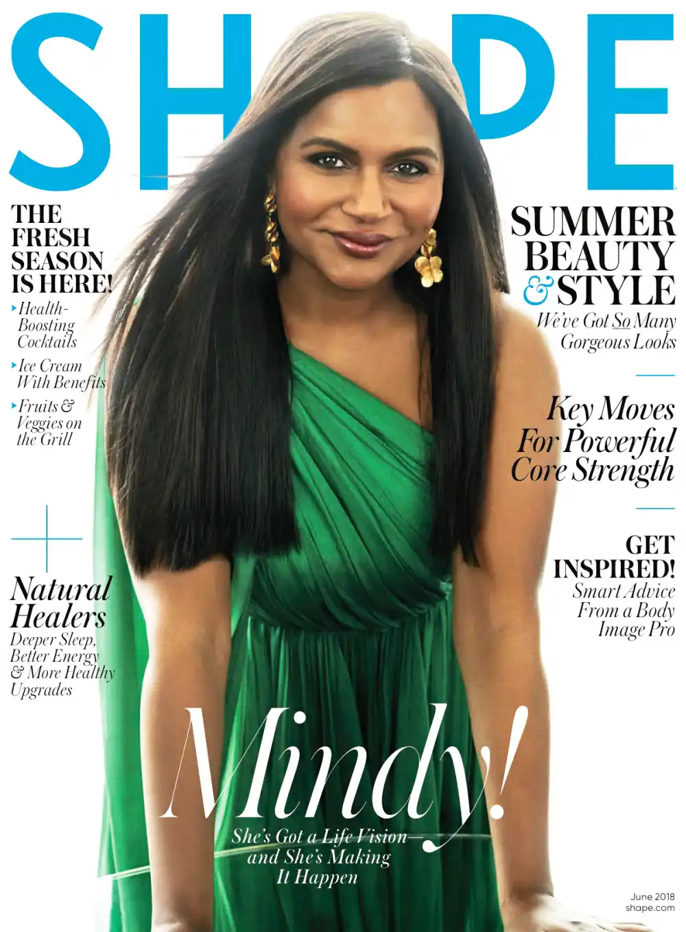 Mindy Kaling Shape Magazine Cover