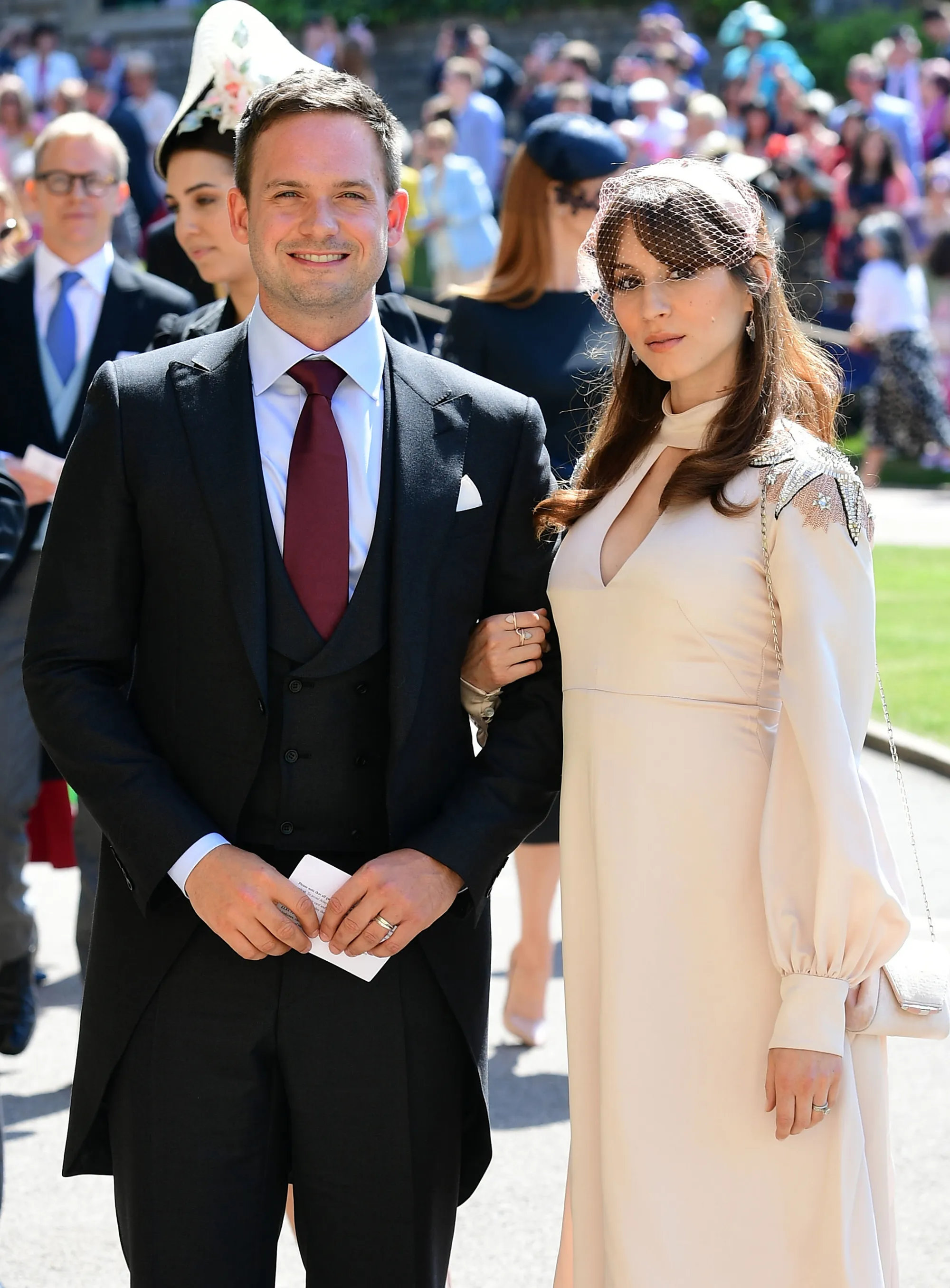 Patrick J. Adams and wife Troian Bellisario