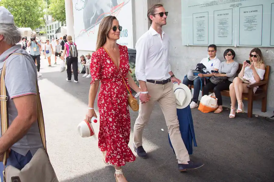 Pippa Middleton, James Matthews, Baby Bump, Pregnant, Roland Garros
