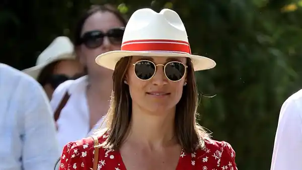 Pippa Middleton red floral dress