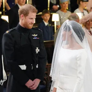 Prince Harry, Duchess Meghan Markle, Royal Wedding, Lip Bite