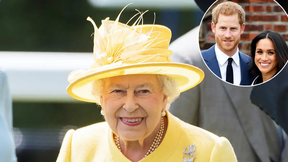 Queen Elizabeth Prince Harry Duchess Meghan photo