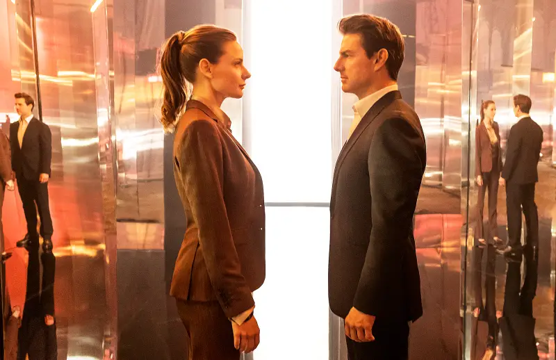 Rebecca Ferguson and Tom Cruise in 'Mission: Impossible Fallout'