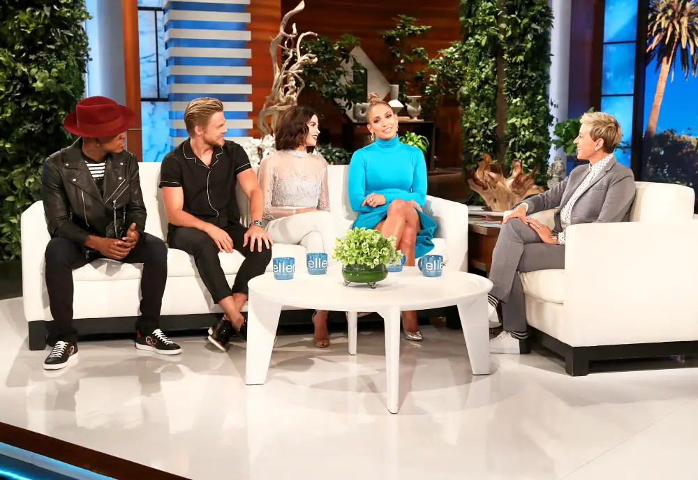 Ne-Yo, Derek Hough, Jenna Dewan and Jennifer Lopez on &lsquo;The Ellen DeGeneres Show&lsquo;