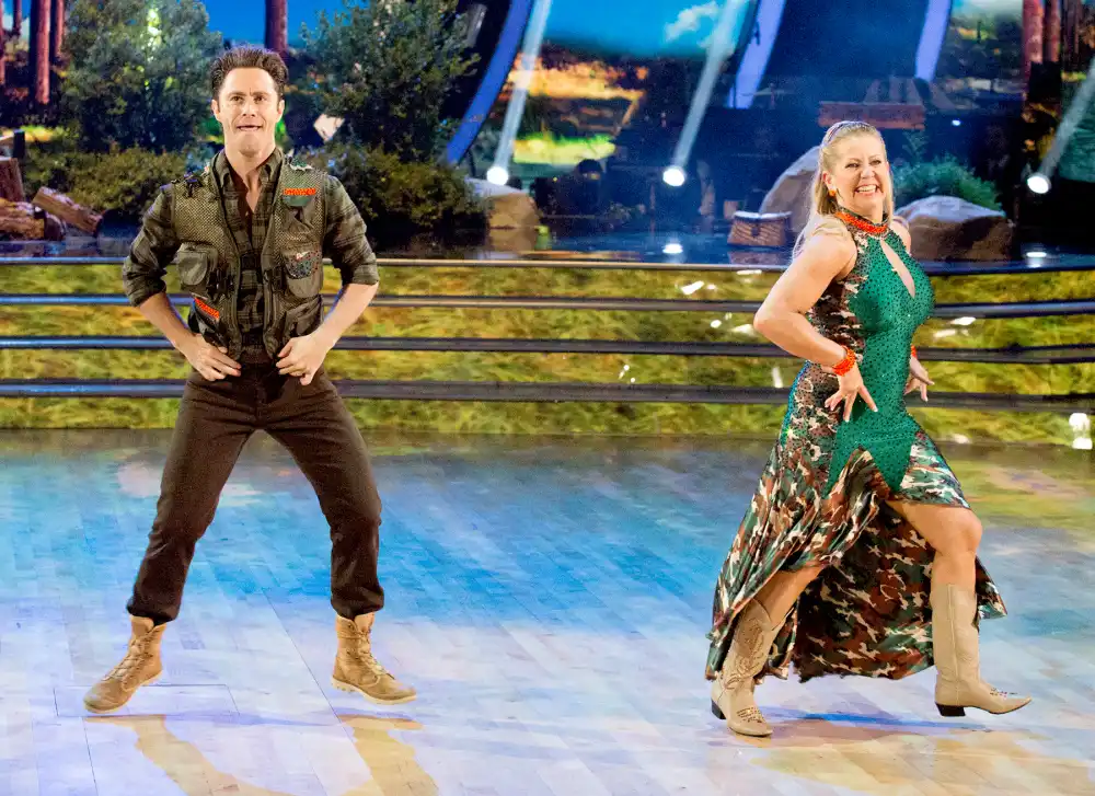 Sasha Farber and Tonya Harding