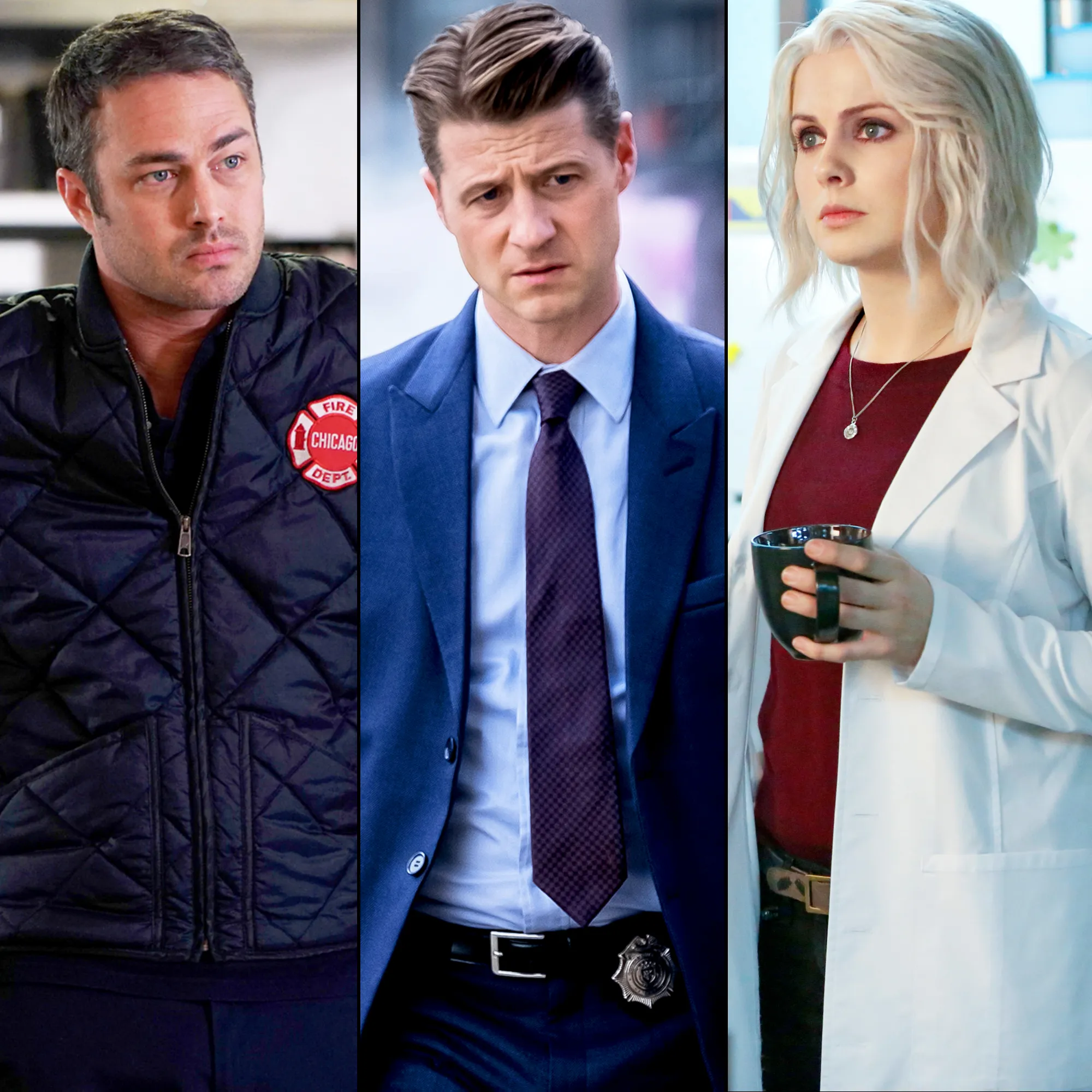 Taylor Kinney, Ben McKenzie and Rose McIver