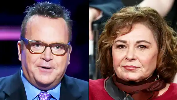 Tom Arnold and Roseanne Barr