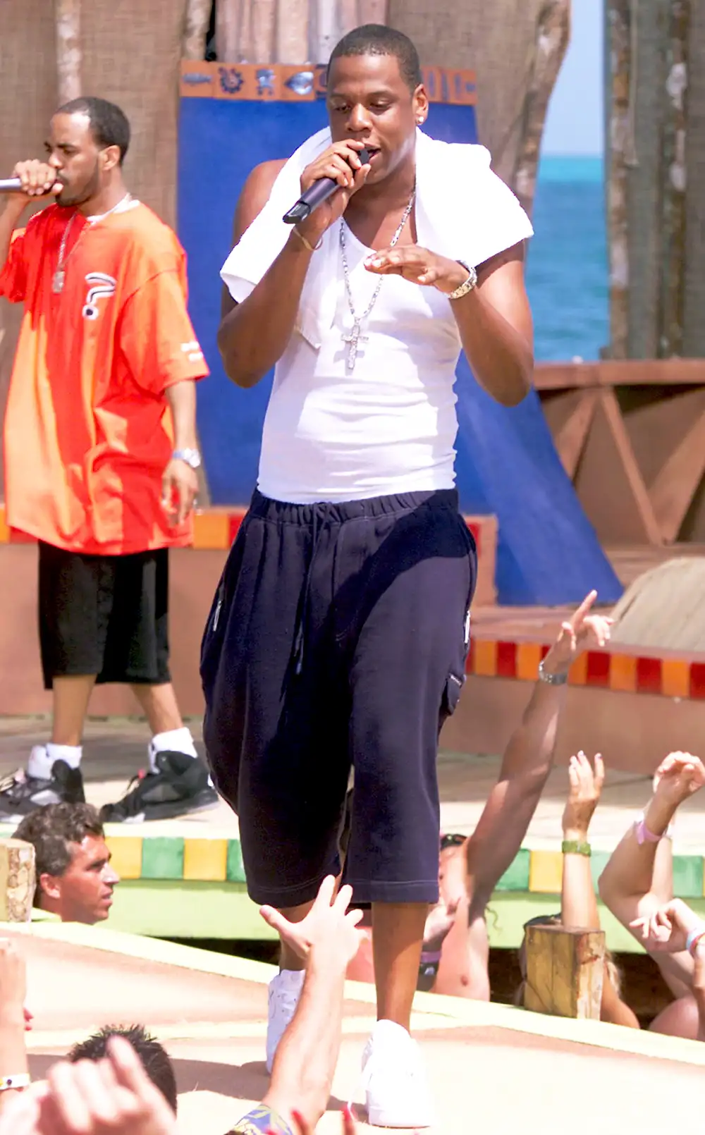 Jay Z performs during MTV's Spring Break 2000 in Cancun, Mexico.