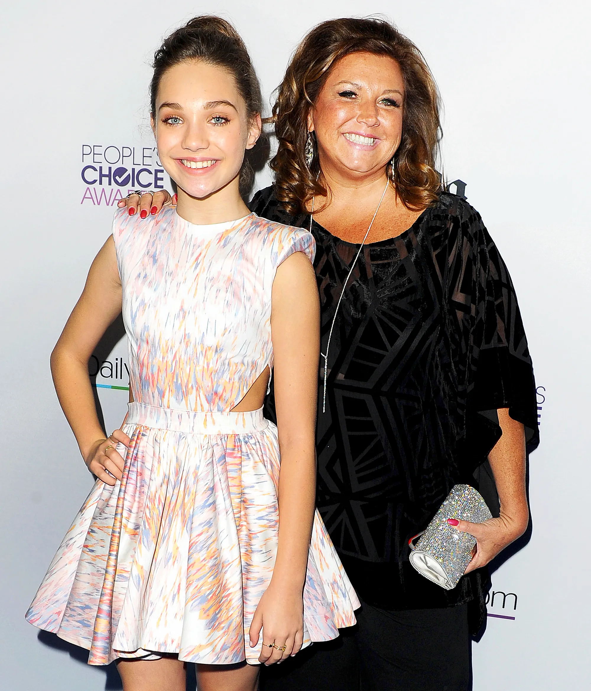 Maddie Ziegler and Abby Lee Miller attend after party for 2016 People's Choice Awards at Club Nokia in Los Angeles, California.
