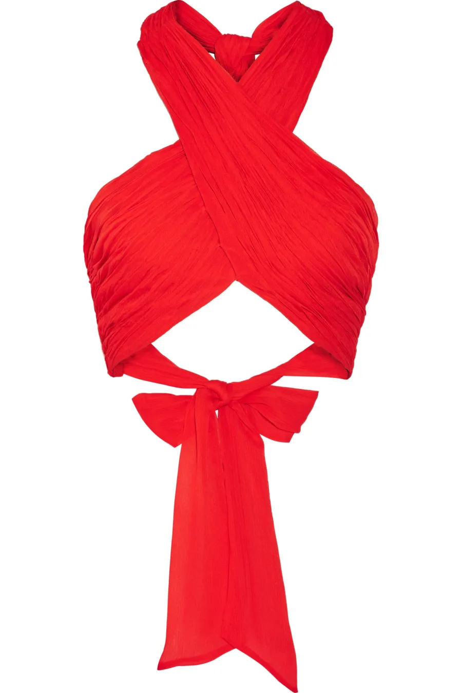 Leyna Cropped Linen Blend Top