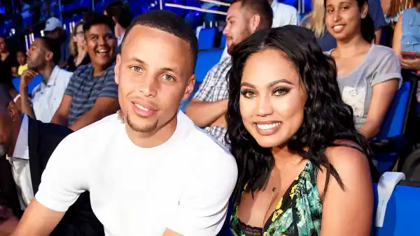 Stephen Curry and Ayesha Curry attend the Nickelodeon Kids' Choice Sports Awards 2016 at UCLA's Pauley Pavilion in Westwood, California.