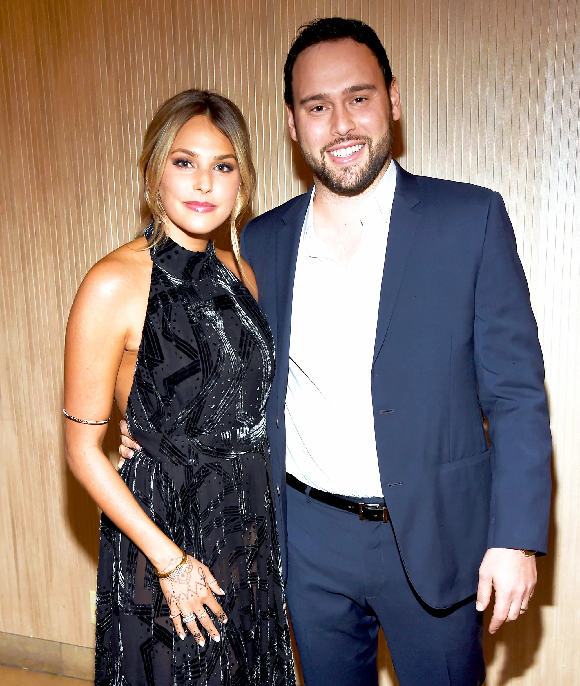 Yael Cohen and Scooter Braun attend Pre-Grammy 2017 Gala and Salute to Industry Icons Honoring Debra Lee at The Beverly Hilton in Los Angeles, California.