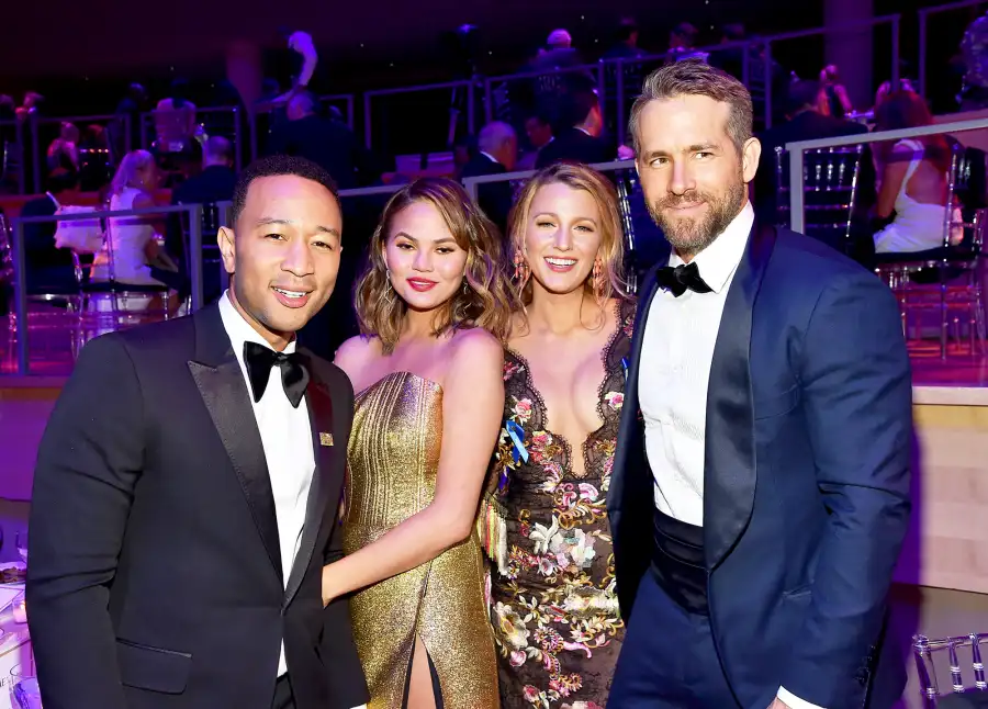John Legend, Chrissy Teigen, Blake Lively and Ryan Reynolds Gallery