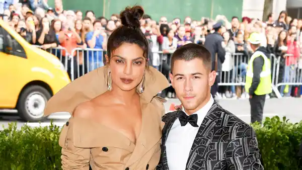 Priyanka Chopra and Nick Jonas attend the 'Rei Kawakubo/Comme des Garcons: Art Of The In-Between' 2017 Costume Institute Gala at Metropolitan Museum of Art in New York City.