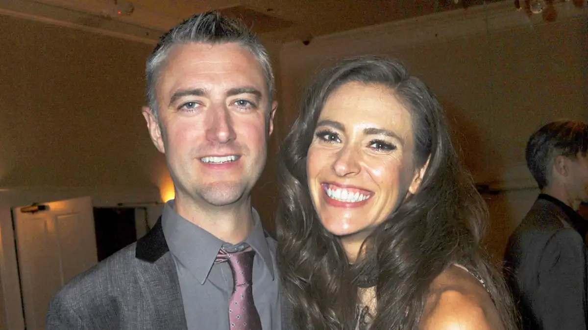 Sean Gunn and Natasha Halevi attend the 43rd Annual Saturn Awards - After Party held at The Castaway in Burbank, California.