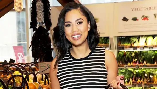 Chef and author Ayesha Curry shops in New York City on April 27, 2017.