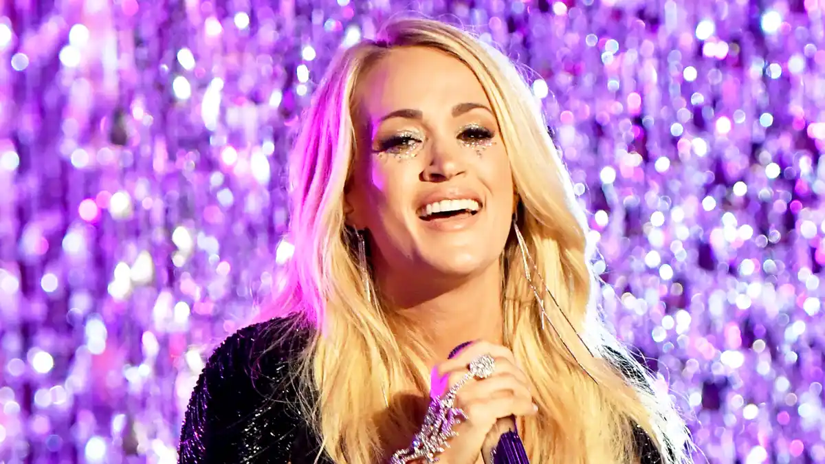 Carrie Underwood performs onstage at the 2018 CMT Music Awards at Bridgestone Arena in Nashville, Tennessee.