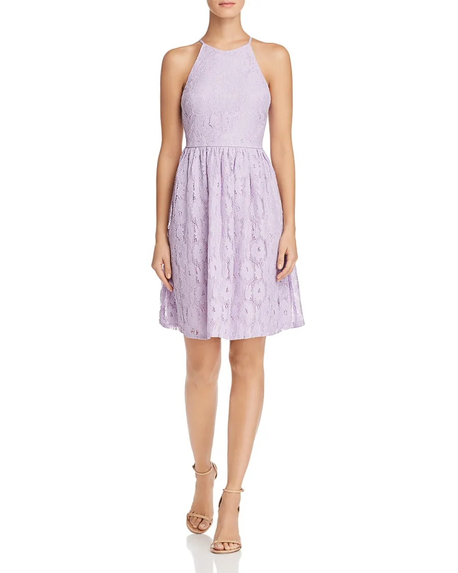 lavender lace dress