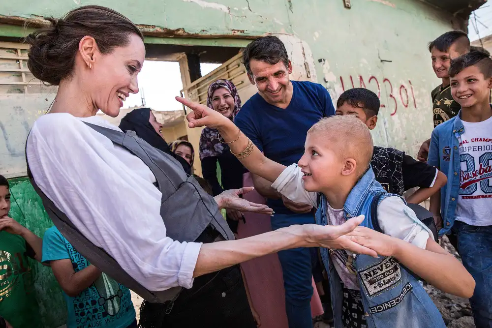 Angelina Jolie, UNHCR Special Envoy, United Nations High Commission for Refugees, West Mosul, Iraq
