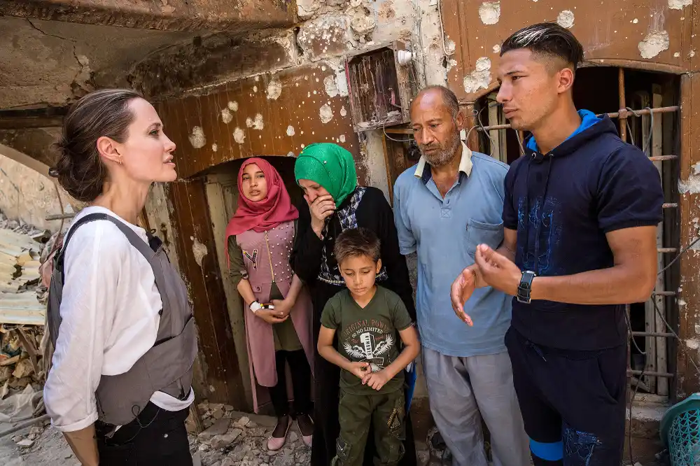 Angelina Jolie, UNHCR Special Envoy, United Nations High Commission for Refugees, West Mosul, Iraq