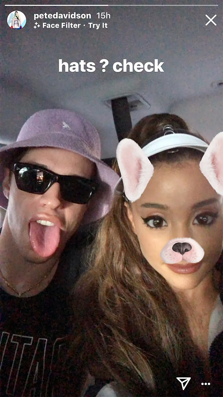 Ariana Grande, Pete Davidson, Instagram