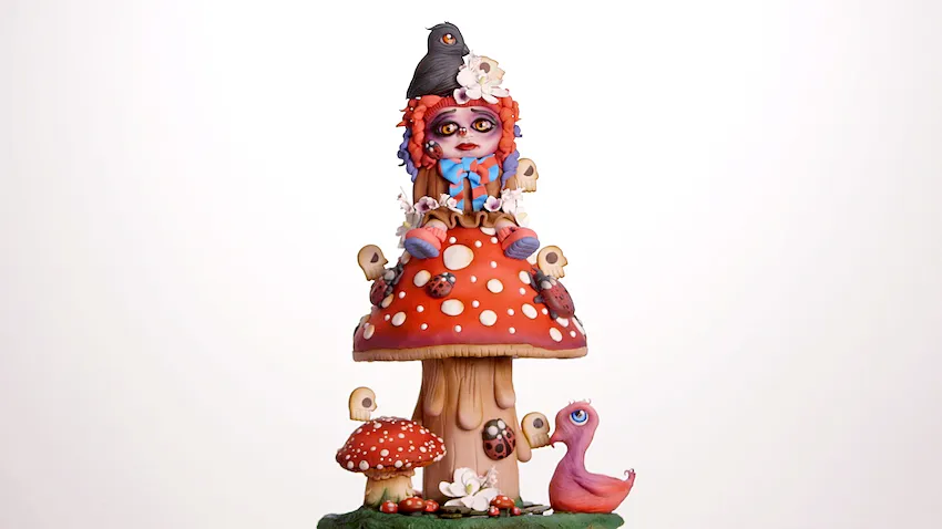 Art Show Cake designed and made by Cakes by Timbo